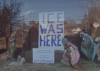 Boston Archdiocese calls for removal of ‘ICE was here’ sign from nativity scene
