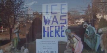 Boston Archdiocese calls for removal of ‘ICE was here’ sign from nativity scene