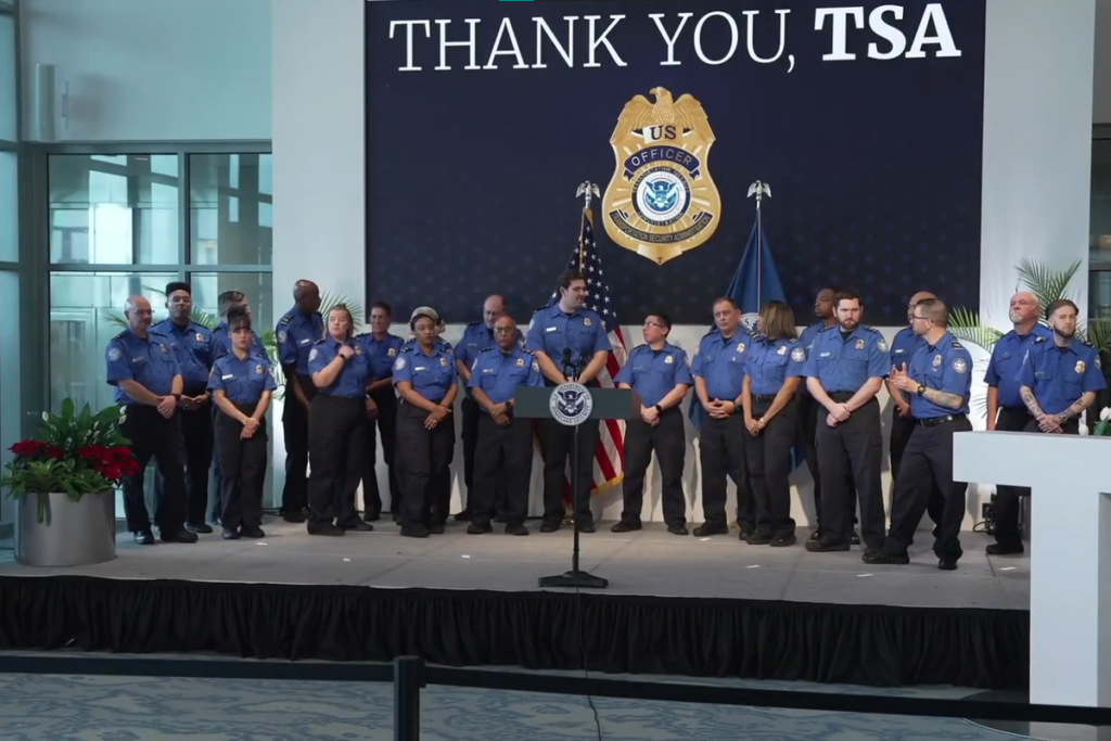 Hot mic at Krisi Noem event catches TSA agents complaining of being ‘terrified’