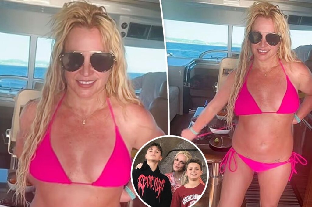 Bikini-clad Britney Spears reveals she injured herself on boat getaway amid growing concerns from family