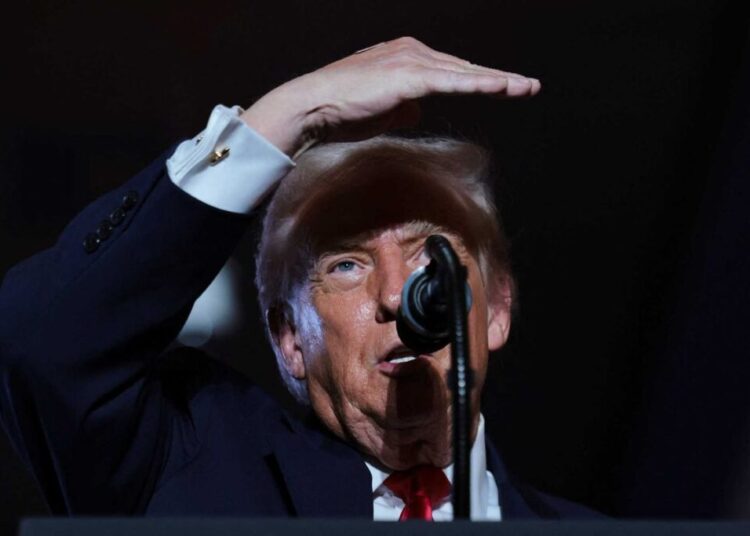 Republican admits Trump hasn’t lowered prices moments before president takes rally stage