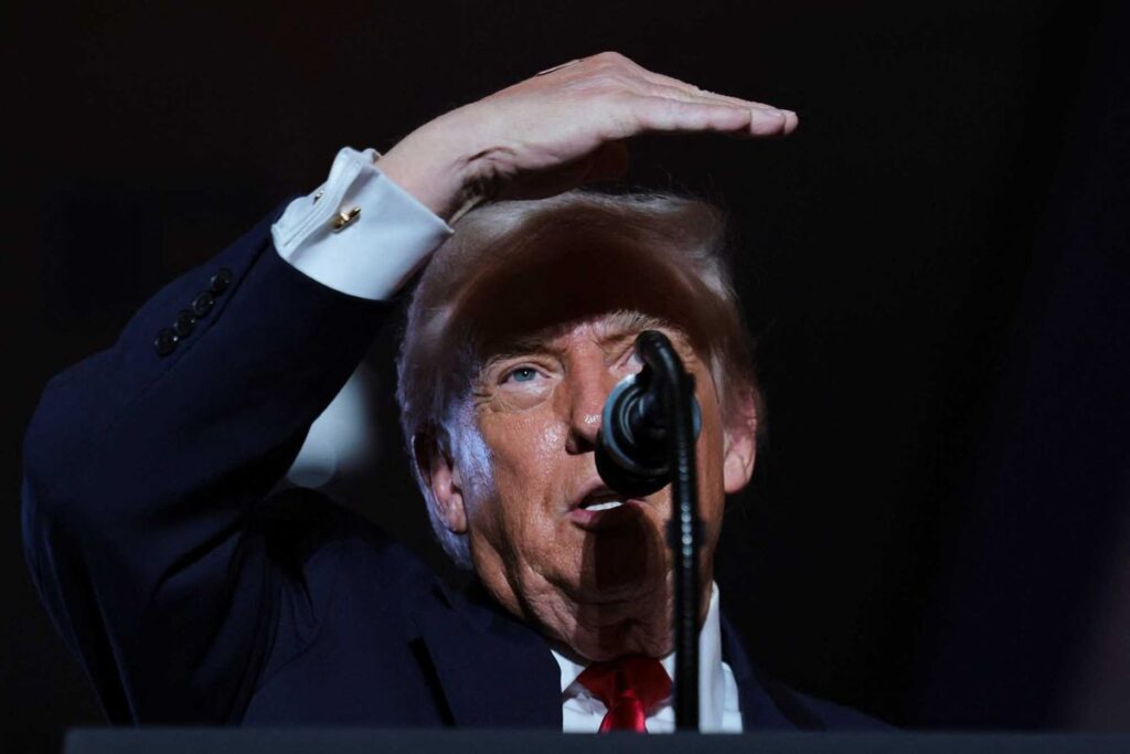 Republican admits Trump hasn’t lowered prices moments before president takes rally stage