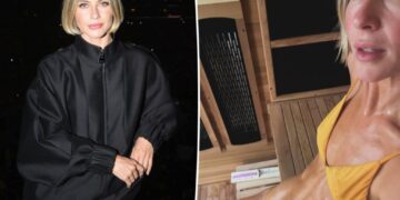 Julianne Hough turns up the heat with steamy, skin-baring sauna display