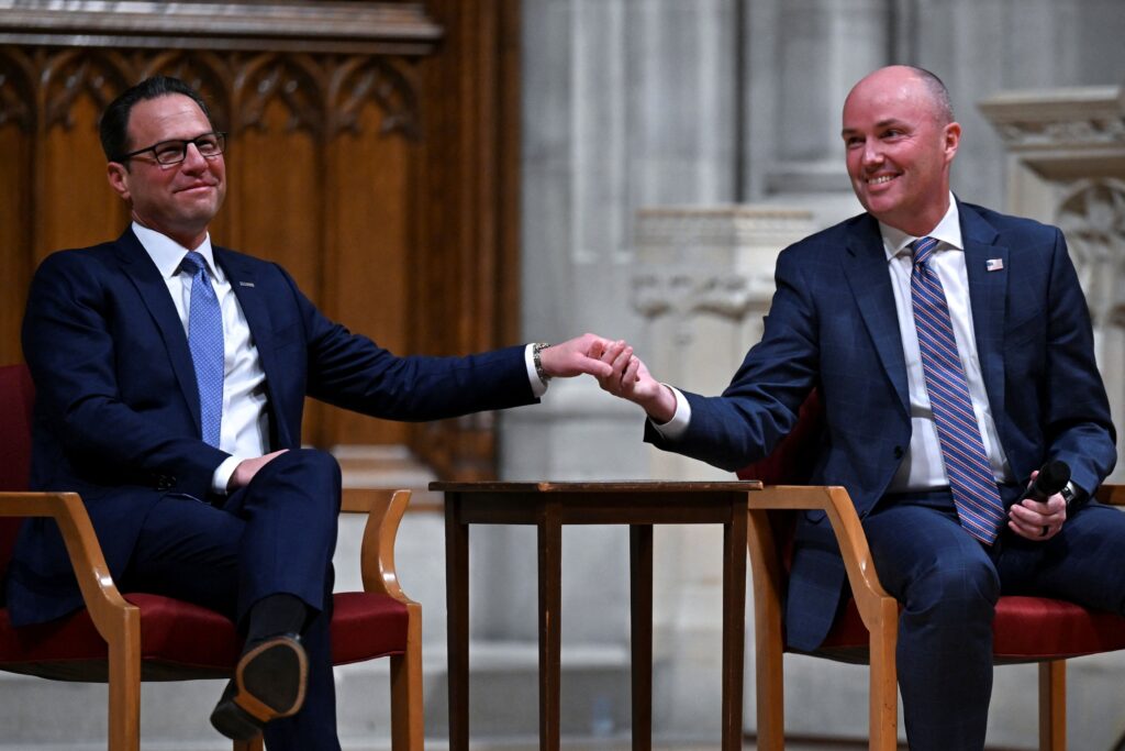 Shapiro, Cox cross aisle to denounce the rise in political violence