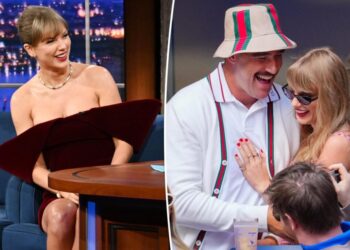 Taylor Swift gushes over ‘love of my life’ Travis Kelce during ‘The Late Show With Stephen Colbert’ appearance