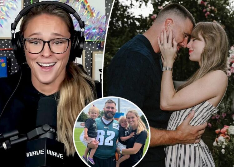 Kylie Kelce doubts brother-in-law Travis’ claim he ‘never’ argues with Taylor Swift: ‘You’re telling me you don’t bicker?’