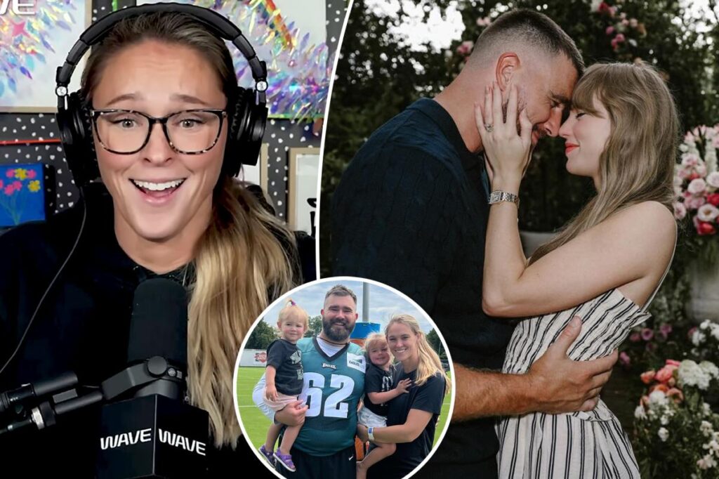 Kylie Kelce doubts brother-in-law Travis’ claim he ‘never’ argues with Taylor Swift: ‘You’re telling me you don’t bicker?’
