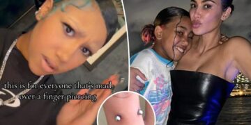 Kim Kardashian’s daughter North, 12, fires back at critics over controversial piercing