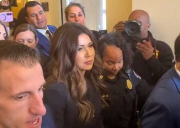 ‘Modern Gestapo!’ Protests erupt as Kristi Noem leaves hearing early