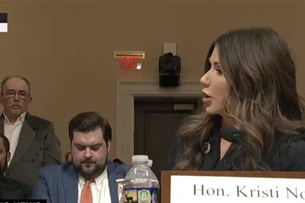 Kristi Noem forced to face combat veteran whose Irish wife has been jailed for four months