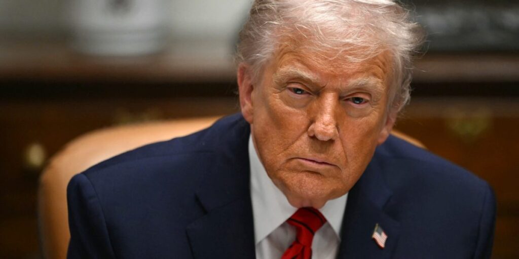 For the first time since Trump’s tariff rollout, import tax revenue has fallen, threatening his lofty plans to slash the $38 trillion national debt