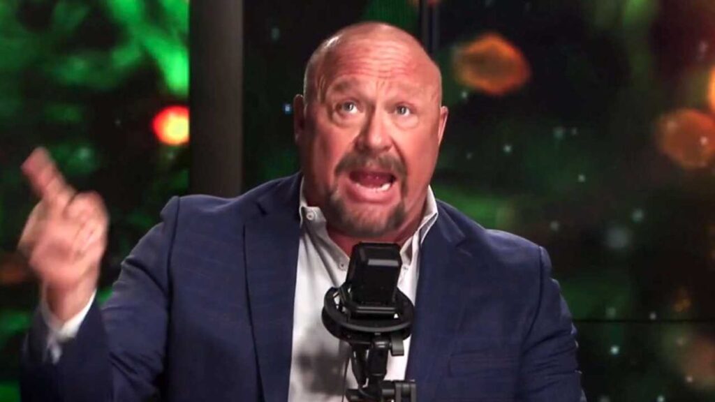 ‘It will hurt you big time!’ Alex Jones rages over new Epstein-Trump photos
