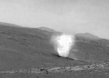 NASA Rover Captures Electric Dust Devils Wandering the Surface of Mars