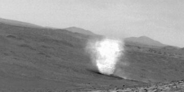 NASA Rover Captures Electric Dust Devils Wandering the Surface of Mars