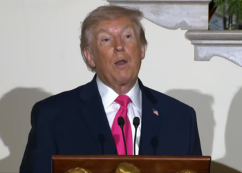 Trump self-censors to not ‘get in trouble’ after making false claim about active shooter