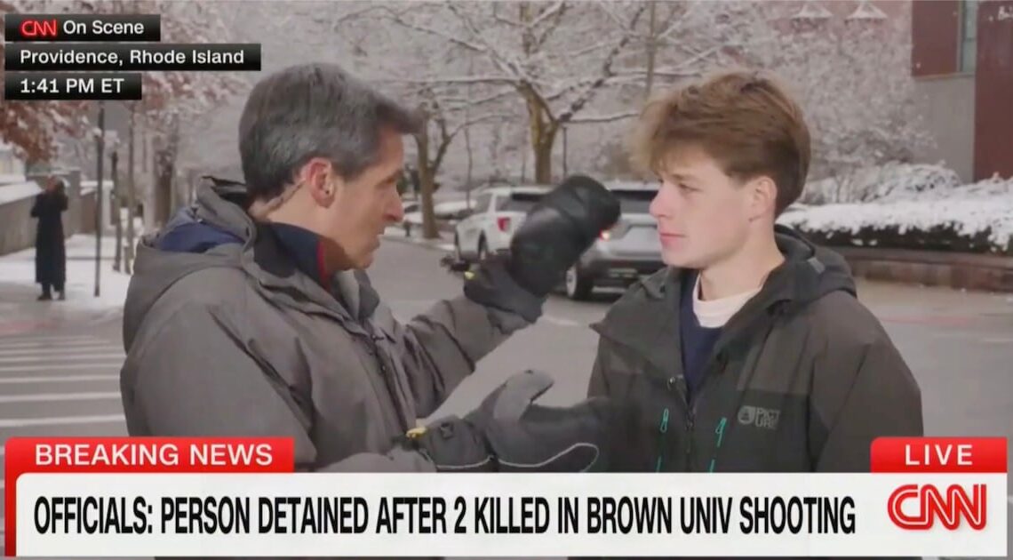 CNN Reporter Interviews Own Son About Lockdown During Brown Shooting