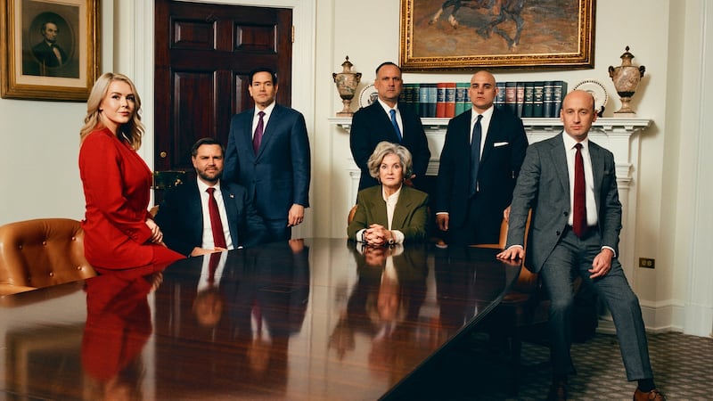 Vanity Fair's cover photo of the Trump administration officials