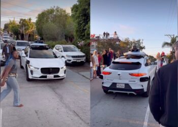 Waymo Paralyzed by Parade, Blocks Traffic for 45 Minutes