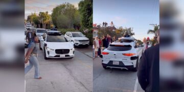 Waymo Paralyzed by Parade, Blocks Traffic for 45 Minutes