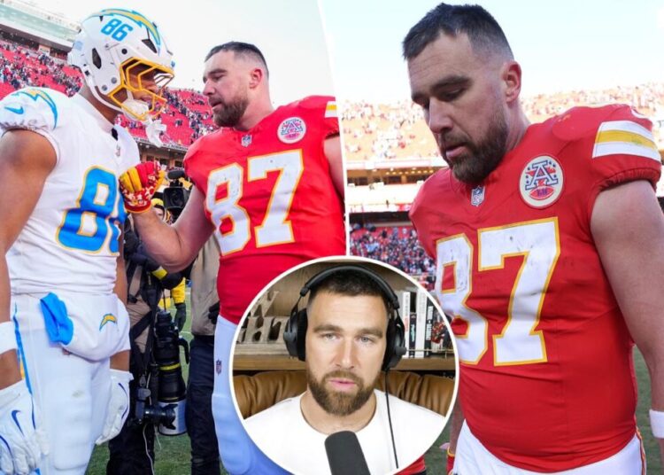 Travis Kelce makes emotional statement after Chiefs’ ‘f–ked up’ playoff elimination