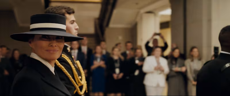 "Here we go again," Melania says in the trailer for her new movie.