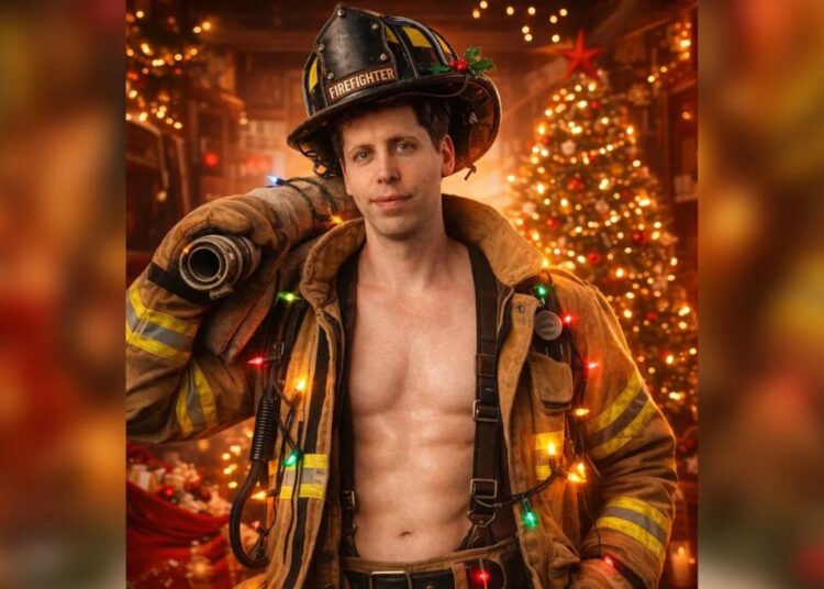 Sam Altman Uses His New Image Generator to Show Himself As a Jacked Fireman With Washboard Abs… With an Absolutely Hilarious Error