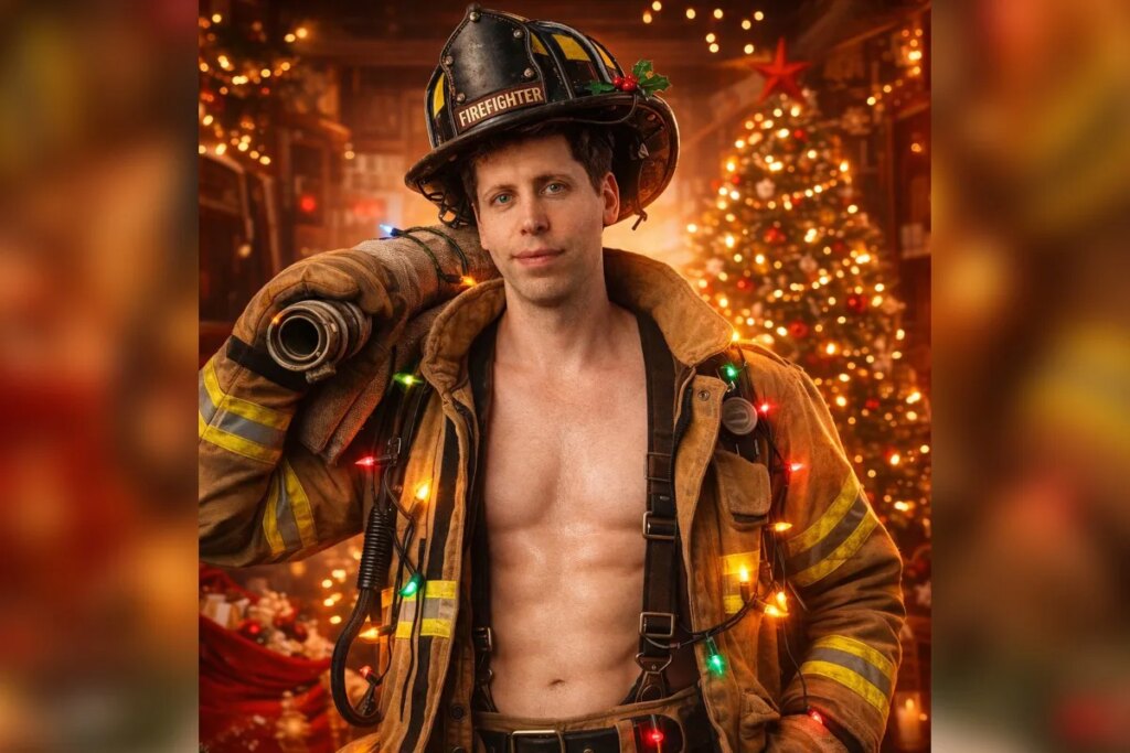 Sam Altman Uses His New Image Generator to Show Himself As a Jacked Fireman With Washboard Abs… With an Absolutely Hilarious Error