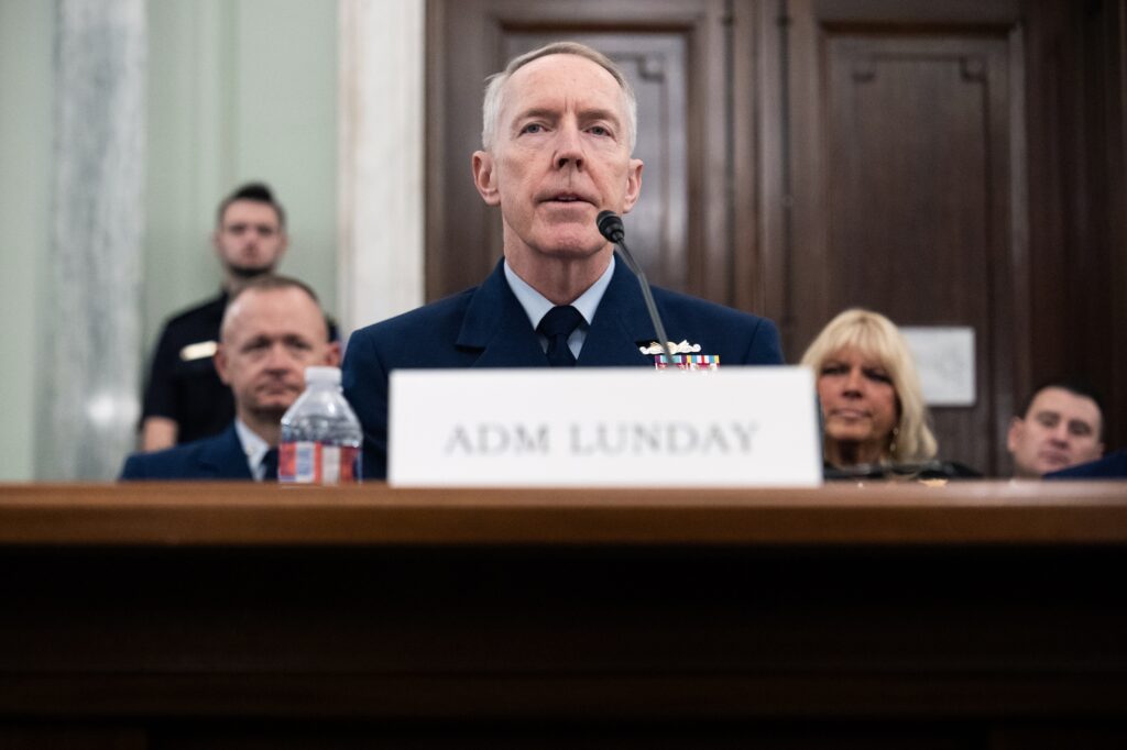 Senators freeze Coast Guard admiral’s promotion over swastika, noose policy