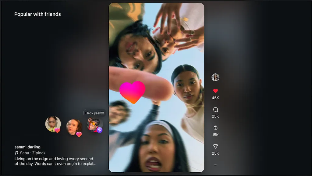 Instagram brings Reels to the TV in partnership with Amazon (Credit: Meta)