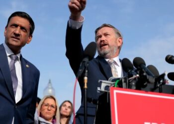 Congressmen who pushed to release Epstein files say massive blackout doesn’t comply with law and ‘are exploring all options’ — including impeachment