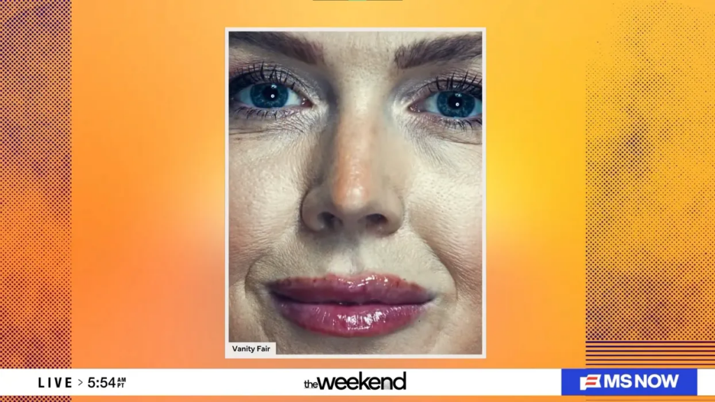 ‘I can’t look!’ MS NOW host screams in disgust at ‘close-up’ photo of Karoline Leavitt