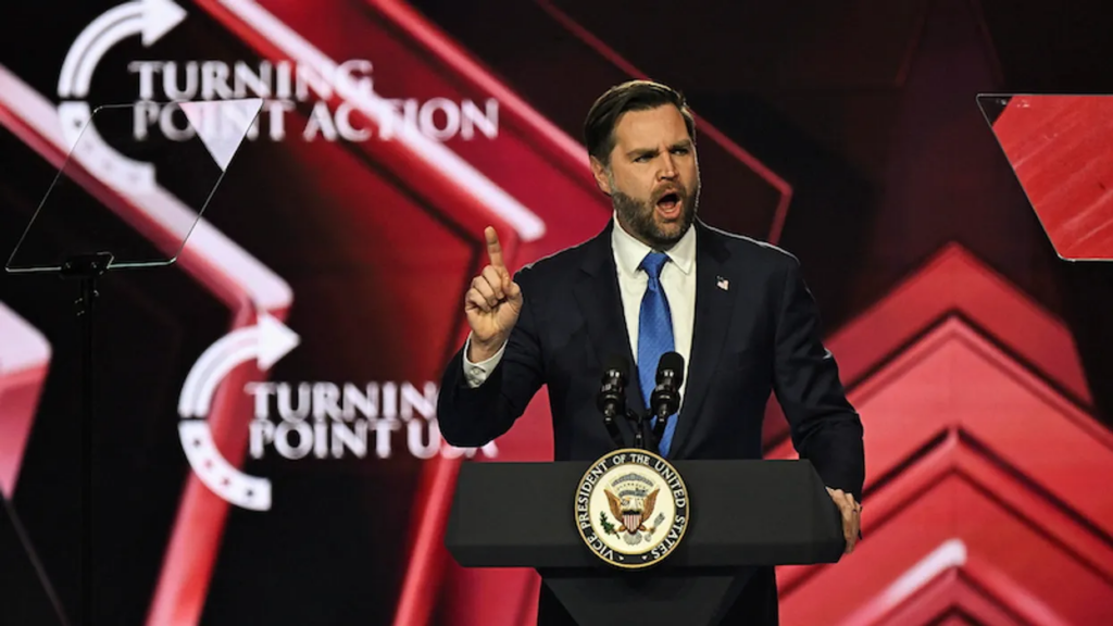 ‘Right out loud’: JD Vance denounced as a ‘klansman’ for ‘openly racist’ speech