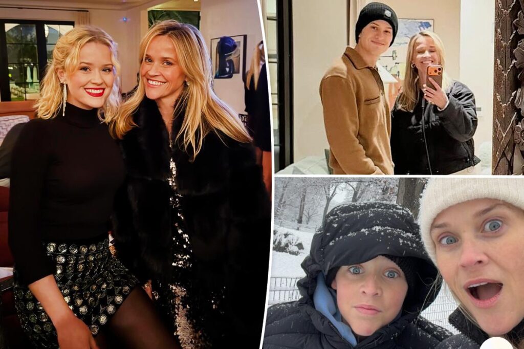 Reese Witherspoon’s lookalike kids are all grown up in ‘merry’ holiday photos