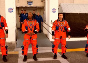 Astronauts Suit Up for Their Journey to the Moon