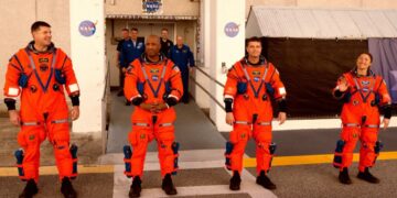 Astronauts Suit Up for Their Journey to the Moon