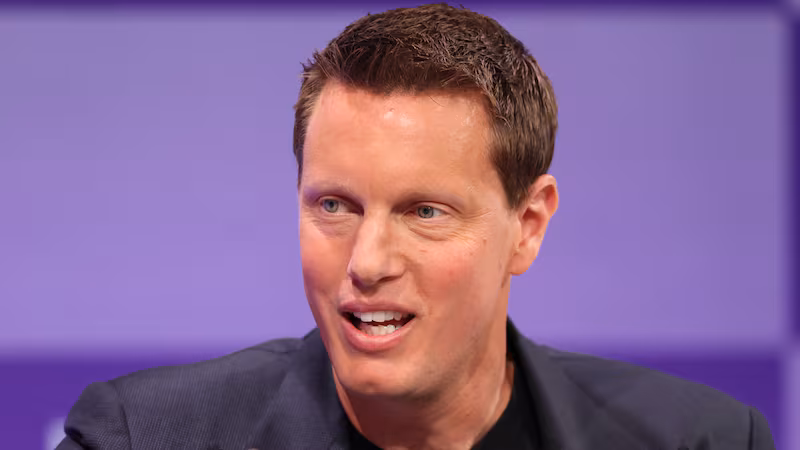 Paramount Skydance CEO David Ellison speaks during the Bloomberg Screentime conference in Los Angeles on October 9, 2025. (Photo by Patrick T. Fallon / AFP) (Photo by PATRICK T. FALLON/AFP via Getty Images)