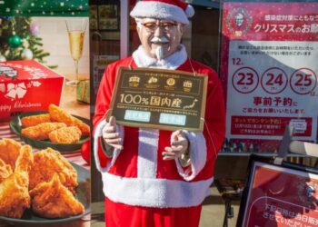 ‘That really stuck’: Here’s how a 1970s campaign to sell Kentucky Fried Chicken with a bottle of wine became a Japanese Christmas tradition