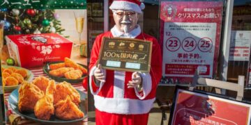 ‘That really stuck’: Here’s how a 1970s campaign to sell Kentucky Fried Chicken with a bottle of wine became a Japanese Christmas tradition