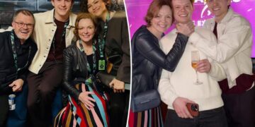 Zendaya poses for sweet family photo with fiancé Tom Holland and his parents