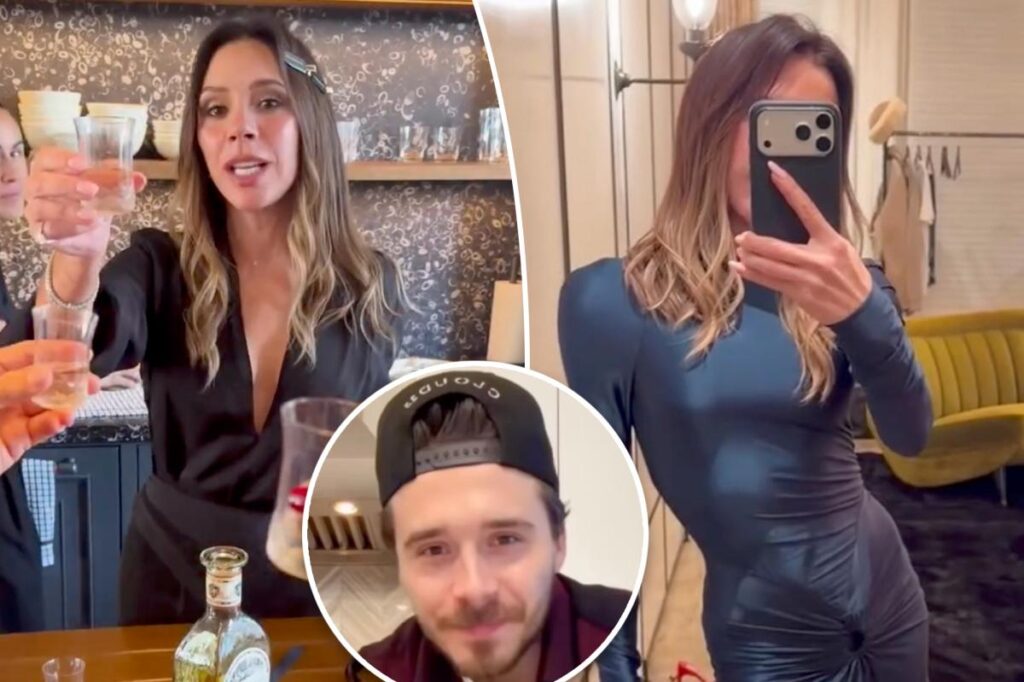 Victoria Beckham brushes off being blocked by son Brooklyn with holiday post