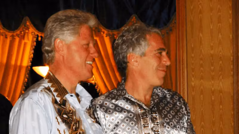 Bill Clinton and Jeffrey Epstein