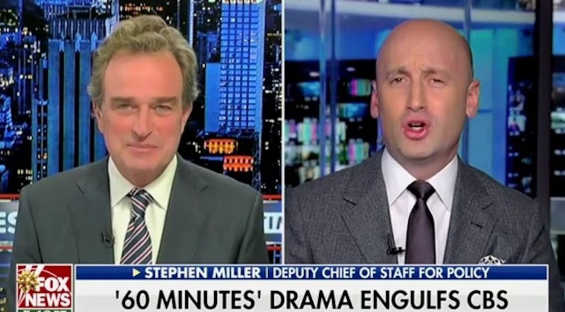 Stephen Miller Pitches Bizarre Deal to ’60 Minutes’ Staff