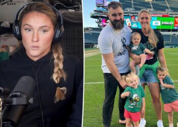 Kylie Kelce uses old-fashioned method to combat kids’ cursing: ‘You can’t do empty threats’