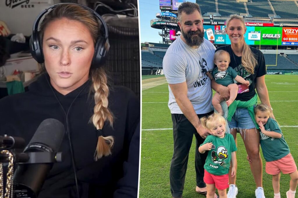 Kylie Kelce uses old-fashioned method to combat kids’ cursing: ‘You can’t do empty threats’