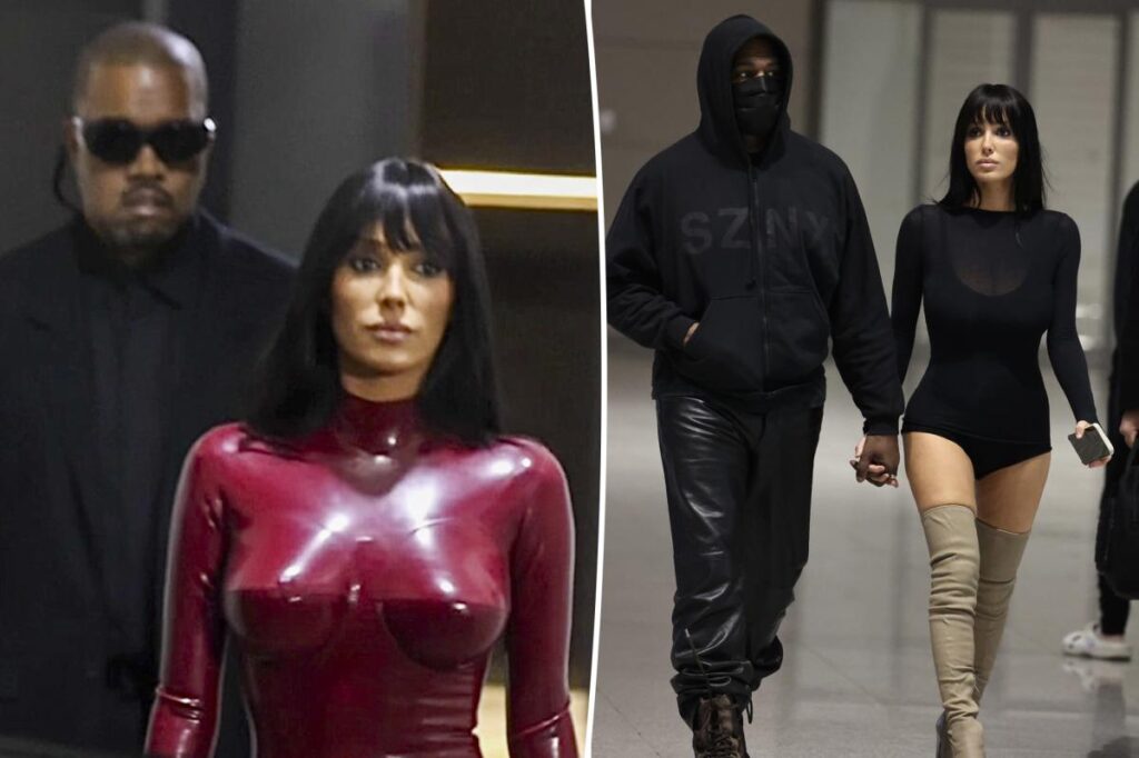 Kanye West and Bianca Censori get cozy for Christmas Eve date night