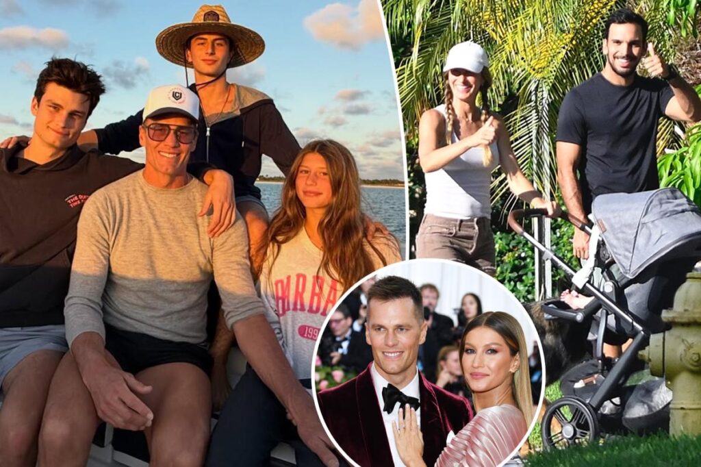 Tom Brady posts holiday snap with all three ‘angel’ kids after Gisele Bündchen’s secret wedding