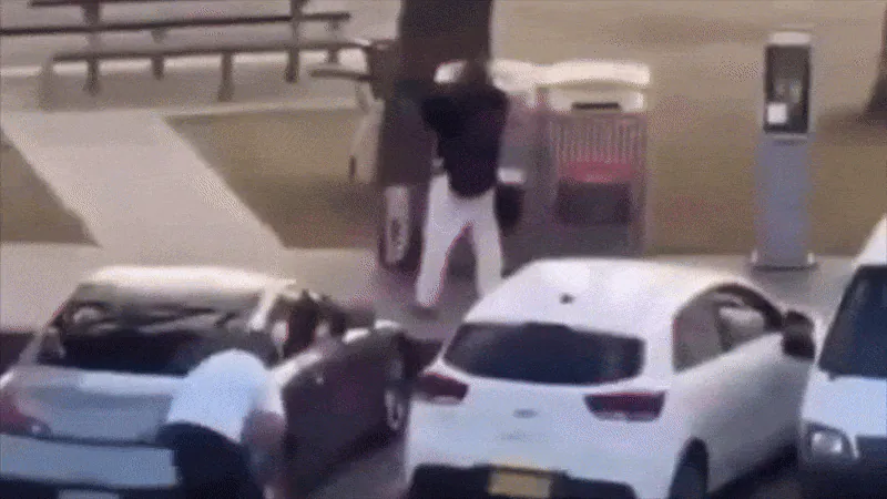 Hero tackles terrorist