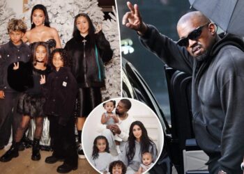 Kim Kardashian and Kanye West reunite for Christmas with their kids after bitter years-long feud: report