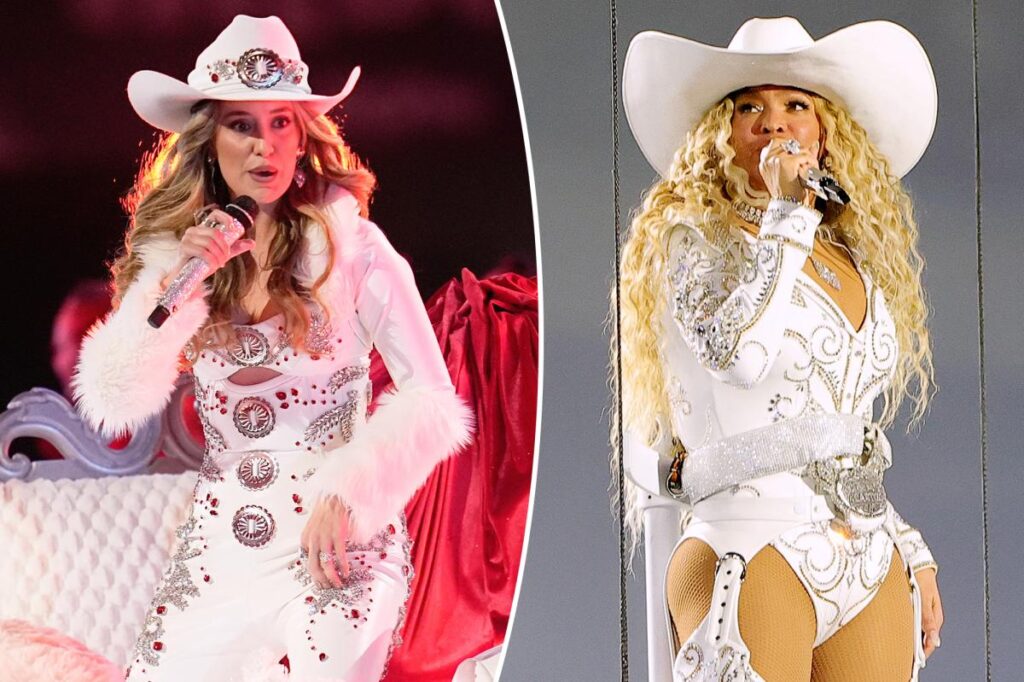 Country star Lainey Wilson accused of copying Beyoncé’s Christmas NFL halftime performance
