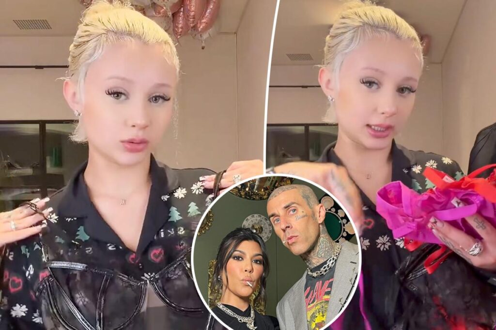 Alabama Barker fires back at haters for criticizing lingerie Christmas gifts from dad Travis and stepmom Kourtney Kardashian